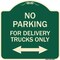 Signmission No Parking No Parking for Delivery Trucks Heavy-Gauge Aluminum Sign, 18" x 18", G-1818-23666 A-DES-G-1818-23666 - alternate 1